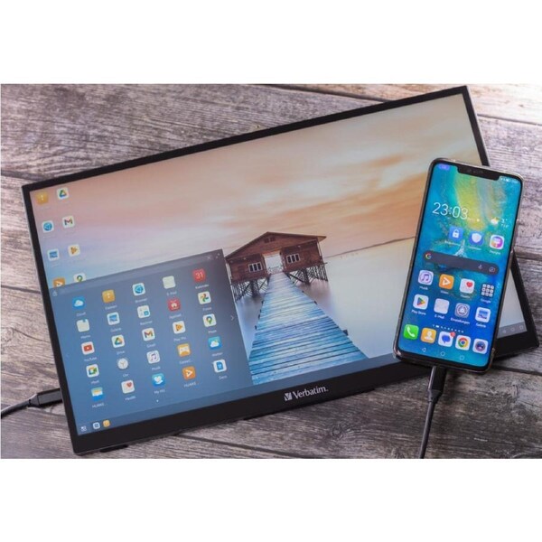 Verbatim 15.6" IPS Touch Montior Full HD 1920 x 1080 USB-C Powered Business