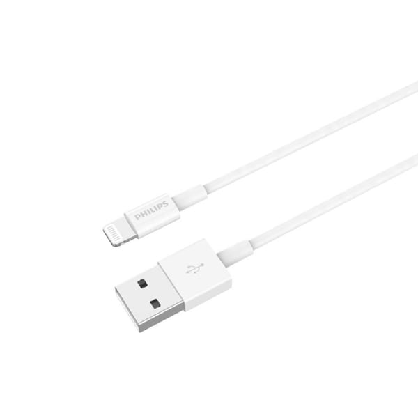 Philips Accessories USB-A to Apple L Charging Cable 1.25m. (White) DLC4576V