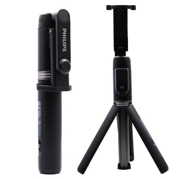 Philips Flexible Tripod Holder Stand Selfie Stick with Bluetooth Remote For iPhone DLK3617N
