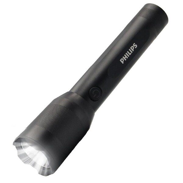 Philips Rechargeable LED Flashlights High Lumens, 1200 Lumens Bright Powerful Tactical Handheld Flash Light, 5 Modes IPX5 Waterproof Flash Lights for Camping, Emergency, Hiking, Black SFL5805R