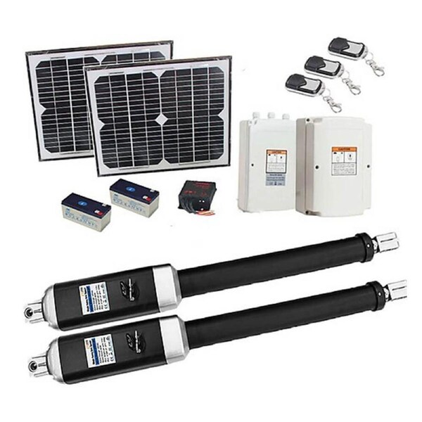 RANDY & TRAVIS MACHINERY 1200KG Double Swing Auto Motor Gate Opener with Solar Kit