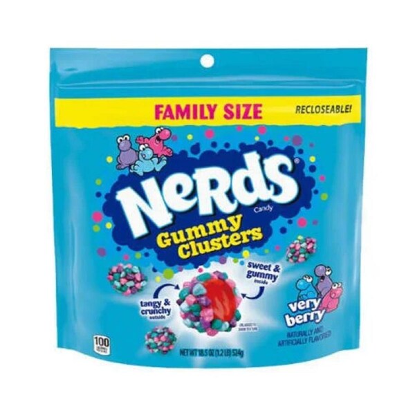 Nerds Gummy Clusters Very Berry Family Size 524g