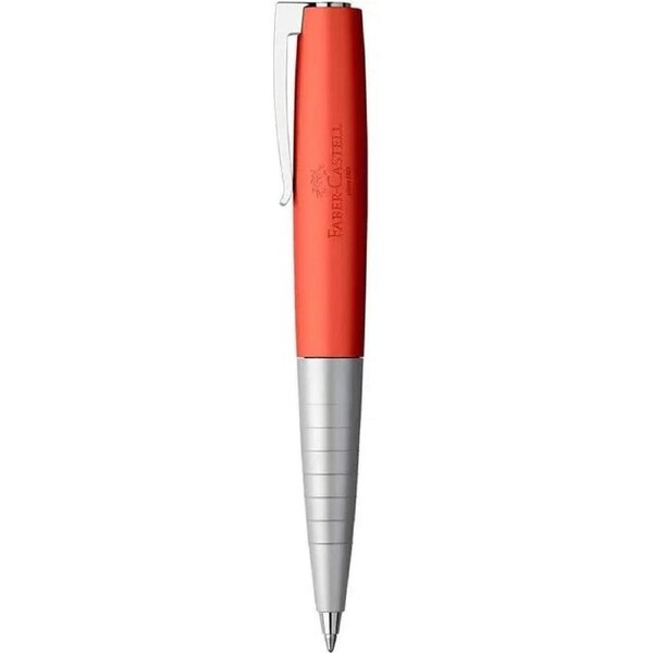 Faber-Castell Loom Twist Ballpoint Pen Metallic Orange Silver Medium Nib 1.0mm