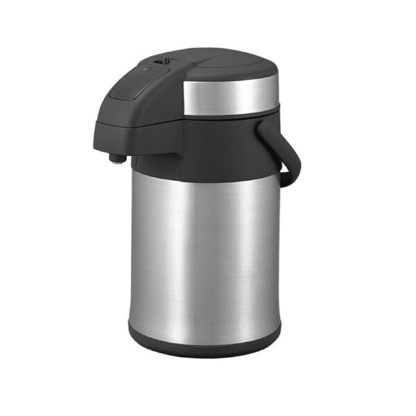 Stainless Steel Air Pump Jug Vaccum Carafe Water Bottle 3L
