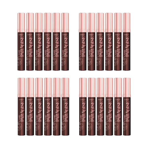 24x L'Oreal Paris Lash Paradise Mascara 6.4ml Black Brown