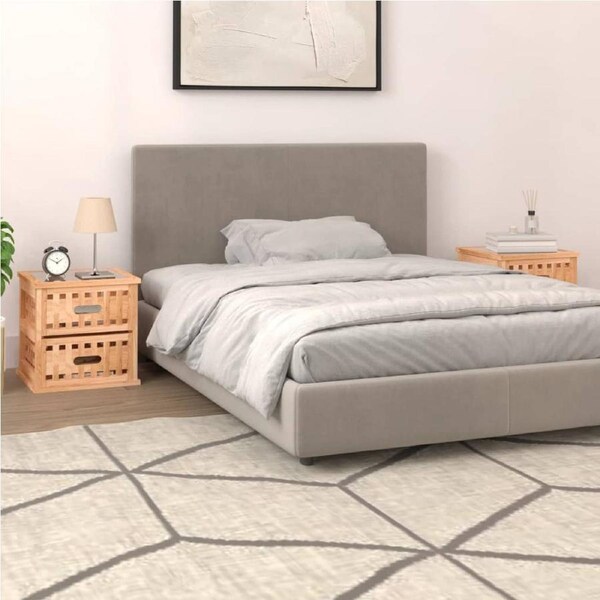 Bedside Cabinets 2 pcs 34x34x34 cm Solid Wood Walnut vidaXL