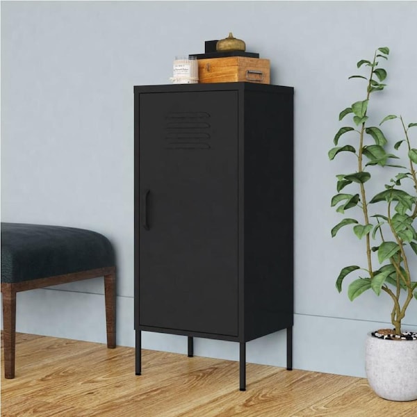 Storage Cabinet Black 42.5x35x101.5 cm Steel vidaXL