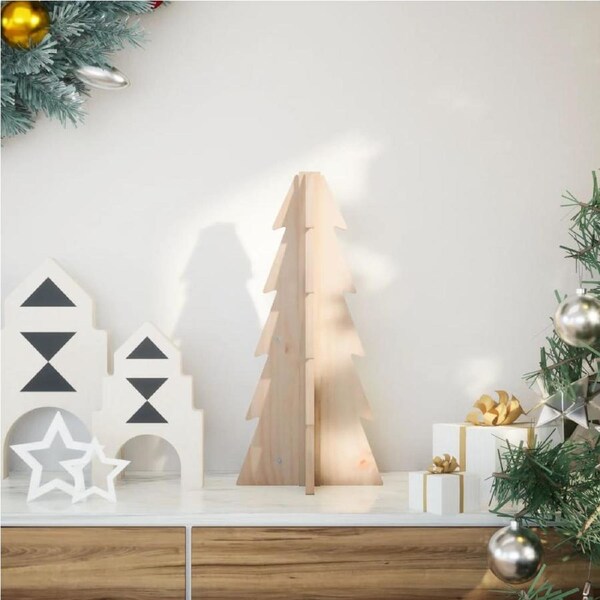 Wooden Christmas Tree for Decoration 49 cm Solid Wood Pine vidaXL