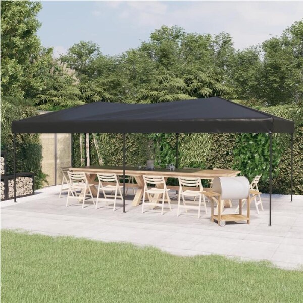 Folding Party Tent Anthracite 3x6 m vidaXL