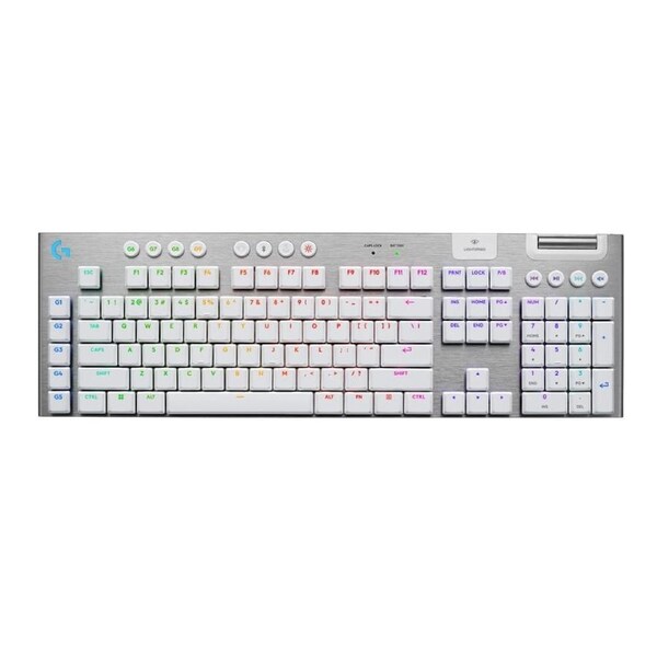Logitech G915 X LIGHTSPEED Low-Profile Wireless Gaming Keyboard - White [920-012691]