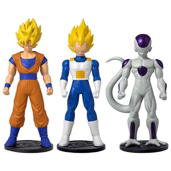 Dragon Ball Flash Super Saiyan Goku/Super Saiyan Vegeta/Frieza 4th Form 3 Pack Figures