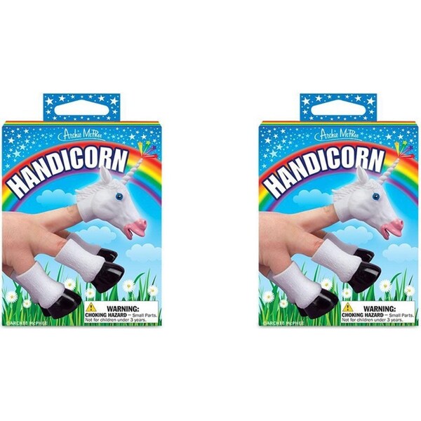 10pc Archie Mcphee Handicorn Finger Puppet Kids Fun Pretend Role-Play Toy