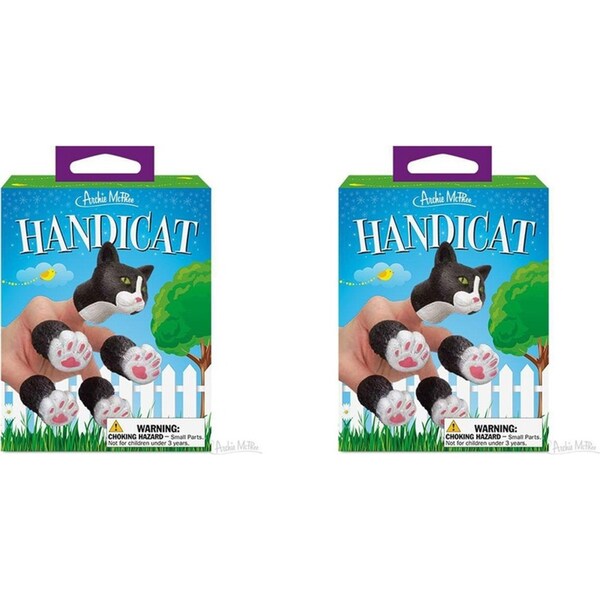10pc Archie Mcphee Handicat Finger Puppet Kids Fun Pretend Role-Play Toy