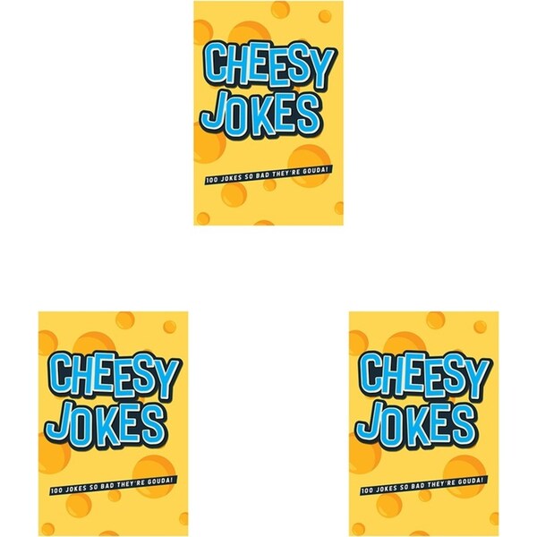 3PK Gift Republic 100-Cheesy Jokes Card Funny/Hilarious Cringe Party Game Night