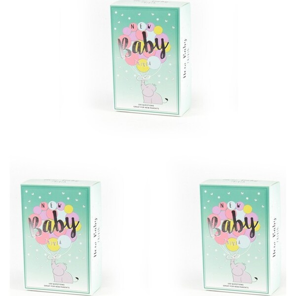 3PK Gift Republic 100-New Baby Trivia Quiz Questions Card Game Shower Party