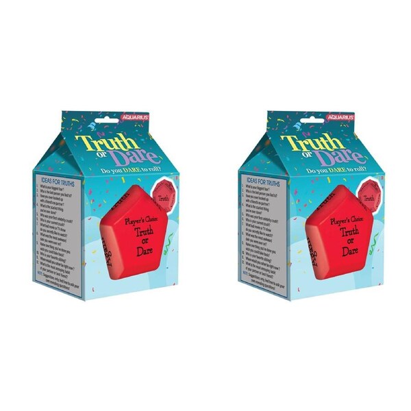2PK Icup Inc Truth or Dare Large Foam Dice Rolling Family/Friends Party Game