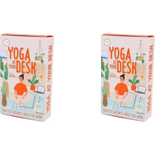 200pc Gift Republic Yoga At Your Desk Self-Care Tips/Guide Wellness Cards