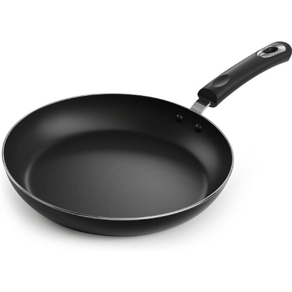 Aluminum Non Stick Frying Pan, Induction Frying Pan with Heat Resistant Handle, Anti-Scratch Omelette pan, Cooking Pan(Black,28cm)