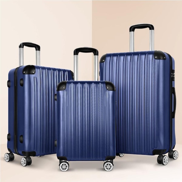 3PCS ALFORDSON Luggage Set TSA Suitcase Trolley - Navy