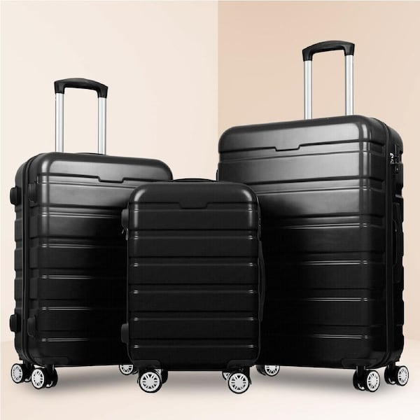 ALFORDSON Luggage Set 3pc Black