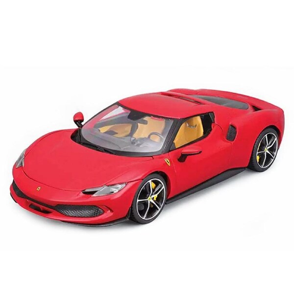 Bburago 1:18 Scale 2022 Ferrari 296 GTB Rosso Corsa Red Diecast Model