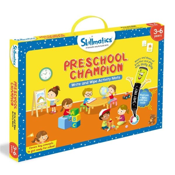 Skillmatics Preschool Champion Write And Wipe Activity Educational Game