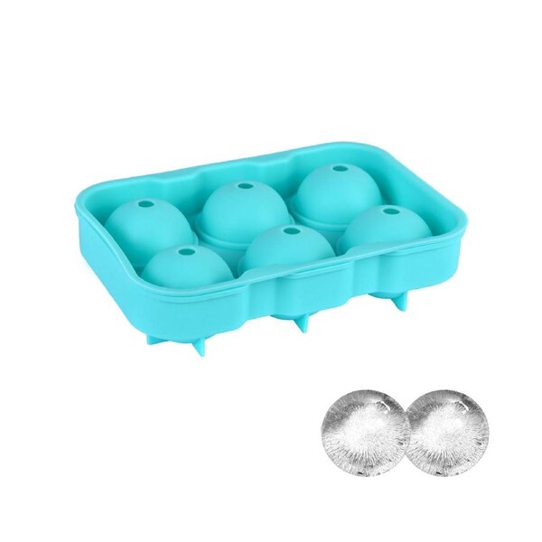 Easy Pop Silicone 6 Sphere Ice Cube Tray