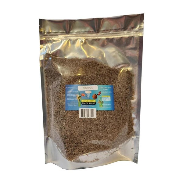 Australian Black Worms Freeze Dried Loose 200g