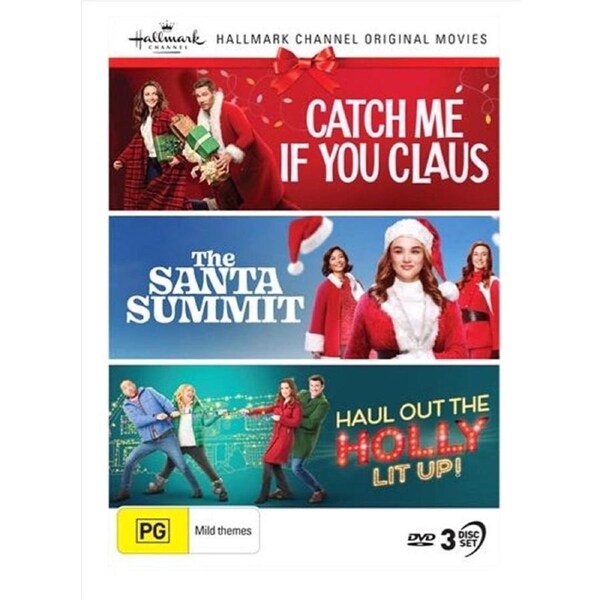 Hallmark Christmas - Catch Me If You Claus / The Santa Summit / Haul Out The Holly - Lit Up - Collec DVD