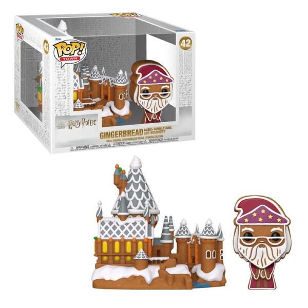 Haryy Potter Albus Dumbledore with Hogwarts (Gingerbread) Town Funko POP! Vinyl