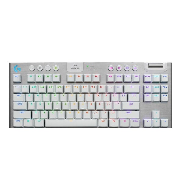 Logitech G915 X LIGHTSPEED TKL Low-Profile Wireless Gaming Keyboard (White)