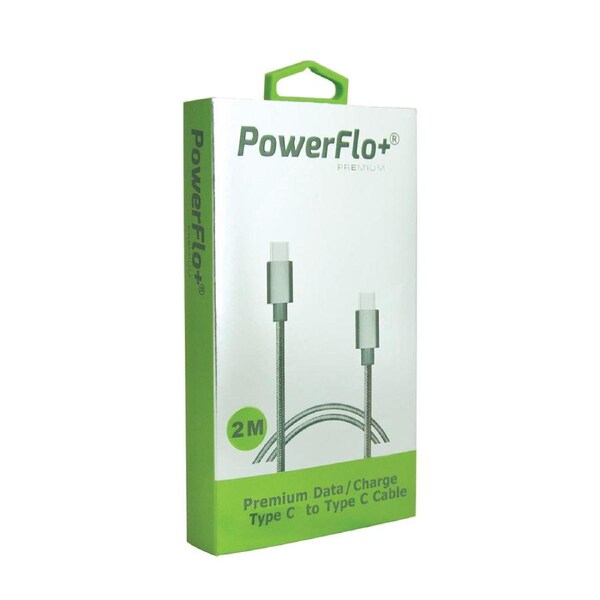 PowerFlo+ Premium Spring Type C to Type C Data / Sync