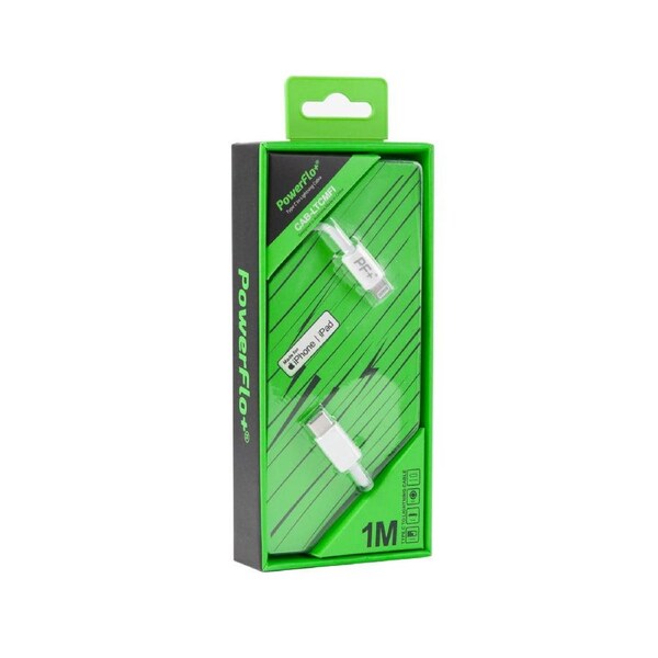 PowerFlo+ Lightning (MFI-Certified) to Type C 1m