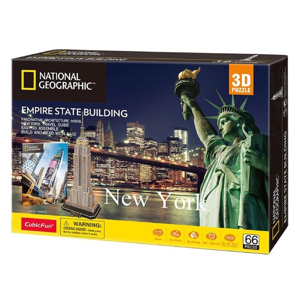 National Geographic Empire State Building 66 Piece 3D Puzzle