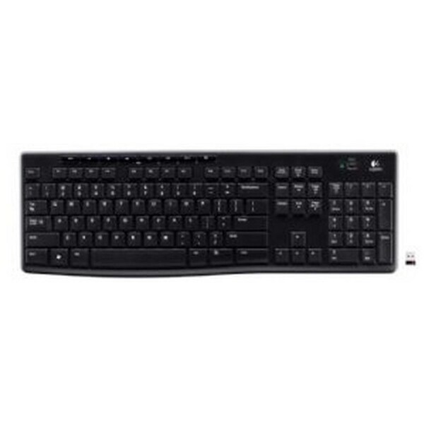 Logitech K270 2.4 GHz Wireless Full Size Spill resistant Durable Keyboard [920-003057]