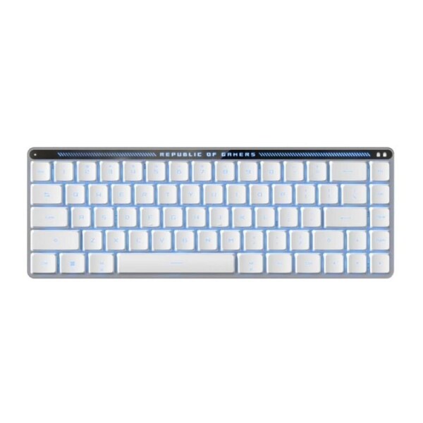 [ROG Falchion RX Low Profile (Blue Switch)] Asus ROG Falchion RX Blue Low Profile Wireless Gaming Keyboard, Tri-mode