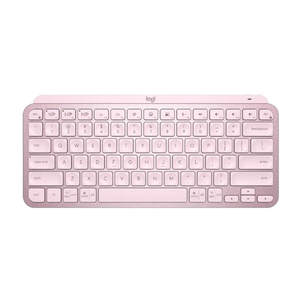 Logitech MX Keys Mini Minimalist Wireless Illuminated Keyboard - Rose [920-010507]