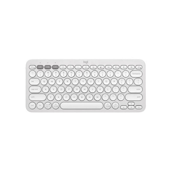 [920-011754] Logitech Pebble Keys 2 K380S Slim Bluetooth Wireless Keyboard - Tonal White