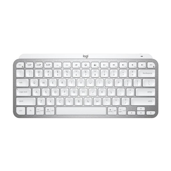 Logitech MX Keys Mini For Mac Minimalist Wireless Illuminated Keyboard Pale Grey [920-010528]