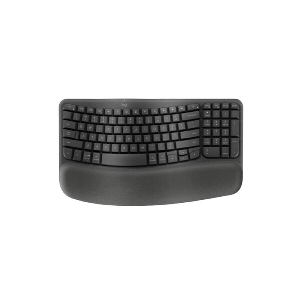 [920-012281] Logitech Ergo Series Wave Keys Wireless Ergonomic Keyboard - Graphite