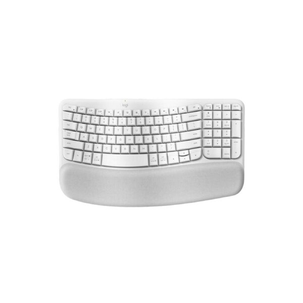 [920-012282] Logitech Ergo Series Wave Keys Wireless Ergonomic Keyboard - Off White