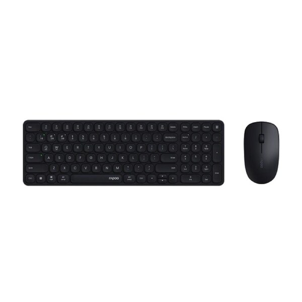 Rapoo 9320M Wireless Compact, Slim Keyboard and Mouse Combo, Black