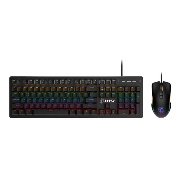 MSI Forge GK300 Combo Blue - Gaming RGB Mechanical Keyboard & Forge GM300 Mouse [FORGE GK300 COMBO BLUE US]