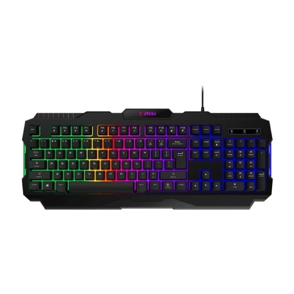[FORGE GK100] MSI Membrane Gaming Keyboard, Anti-ghosting, RGB LED, Durable Switches