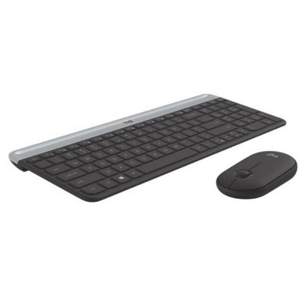 Logitech MK470 Black Slim Wireless Keyboard Mouse Combo Nano Receiver Plug&Play [920-009182]