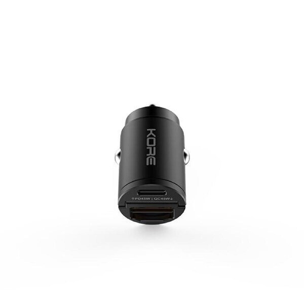 Kore 45W Mini Car Charger Dual USB A / USB C