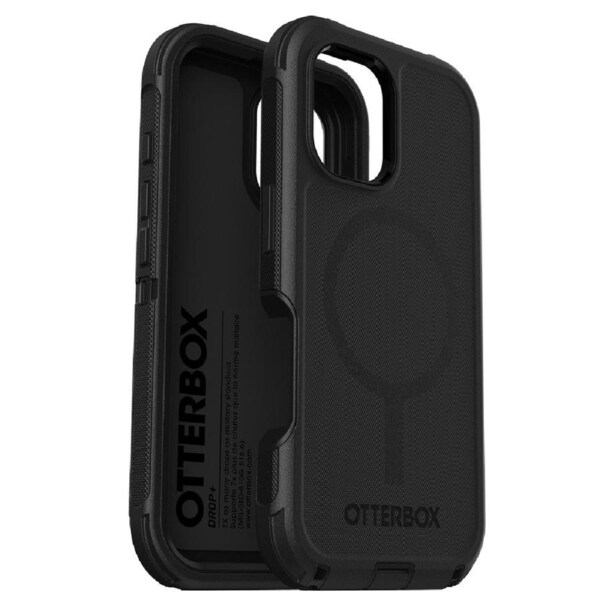 OtterBox Defender MagSafe Apple iPhone 16 Pro Max (6.9') Case Black - (77-95989), DROP+ 7X Military Standard, Tri-Layer,Port Covers