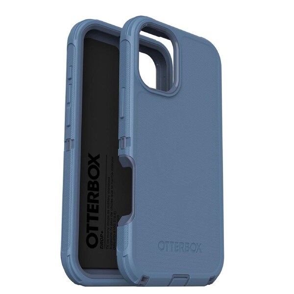 OtterBox Defender MagSafe Apple iPhone 16 Plus (6.7') Case Baby Blue Jeans - (77-95946),DROP+ 7X Military Standard,Tri-Layer,Port Covers