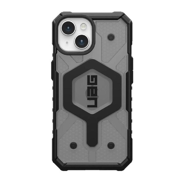 UAG Pathfinder MagSafe Apple iPhone 15 (6.1') Rugged Case - Ash (114358113131),18ft.Drop Protection (5.4M),Tactical Grip,Raised Screen Surround