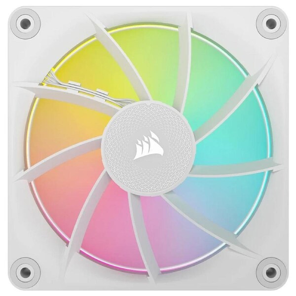 Corsair LX120 White, Single/ iCUE LINK LX120 RGB 120mm PWM Single Fan Expansion - White